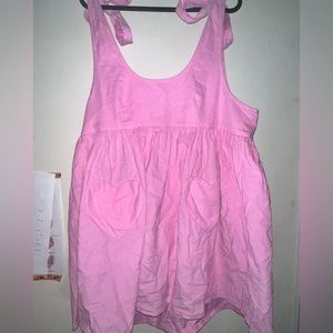 Sugar thrillz pink pinafore dress